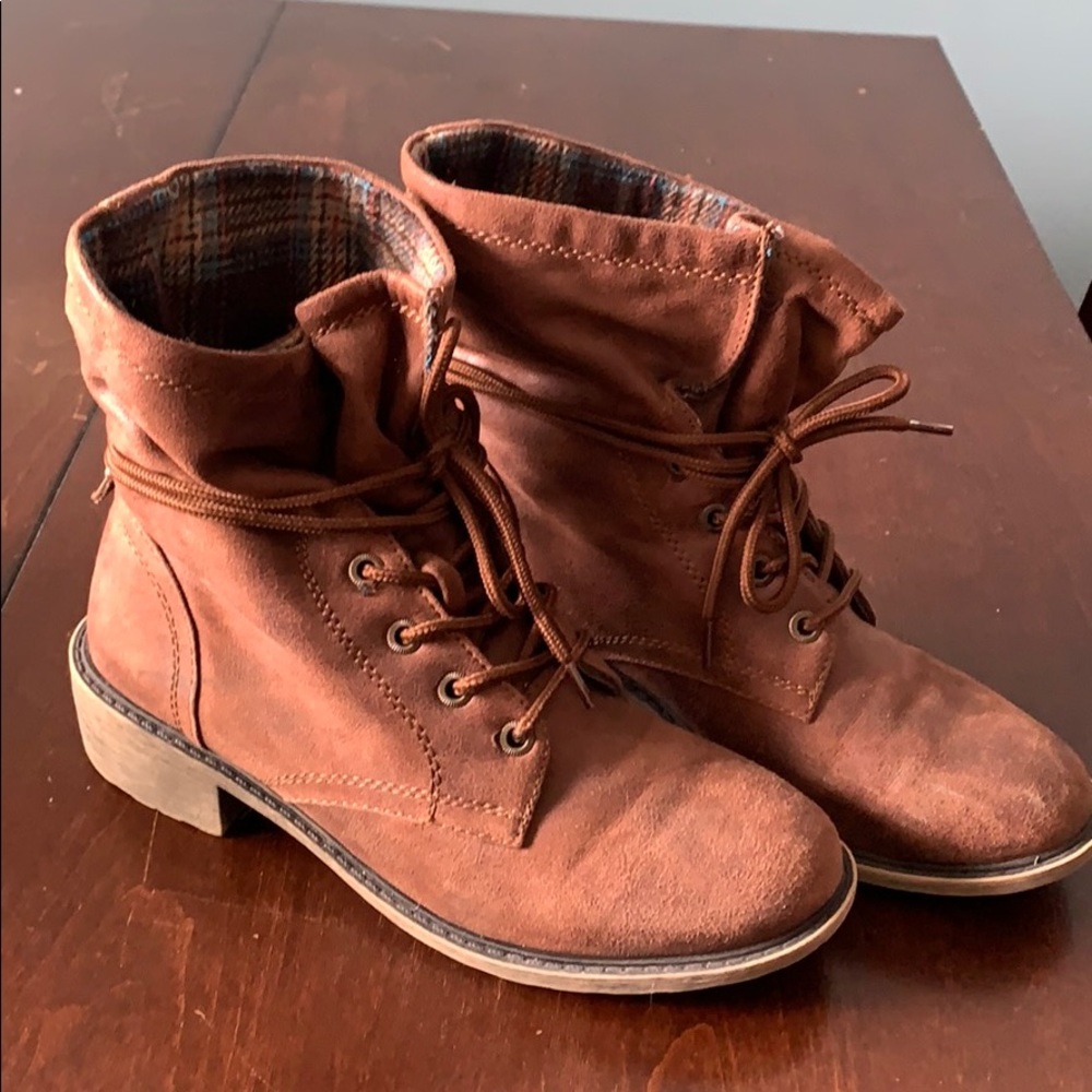 Brown Combat Boots